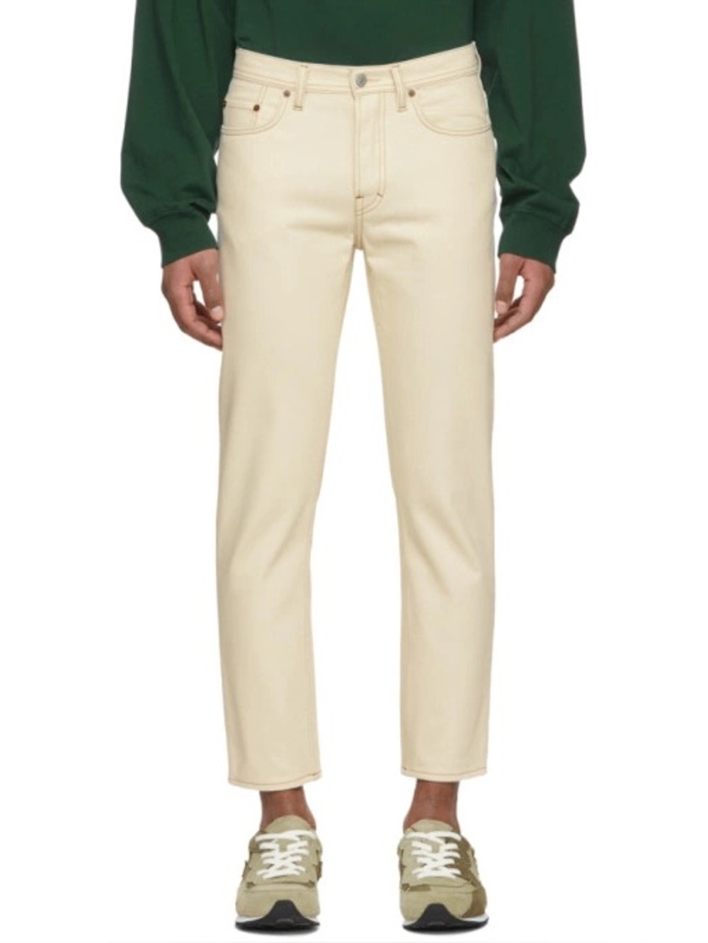 Acne Studio Men’s White Denim
